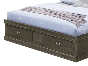 English Elm Elegant Gray Full Storage Bed: Stylish Space-Saving Design With Ample Underbed Storage & Easy Assembly B078S00296