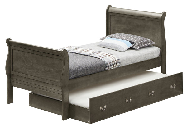 English Elm Charming Gray Twin Storage Bed – Stylish, Space-Saving Design With Built-In Storage For Small Rooms B078S00313