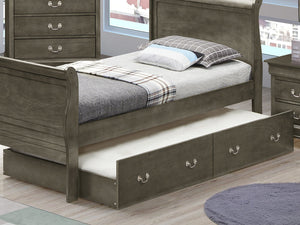 English Elm Charming Gray Twin Storage Bed – Stylish, Space-Saving Design With Built-In Storage For Small Rooms B078S00313