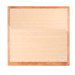 English Elm Louis Classic 38-Inch Framed Wall Mirror with Low-Distortion Glass and Durable Wood Veneer Finish Oak 40 L x 39 W x 2 H B078108220