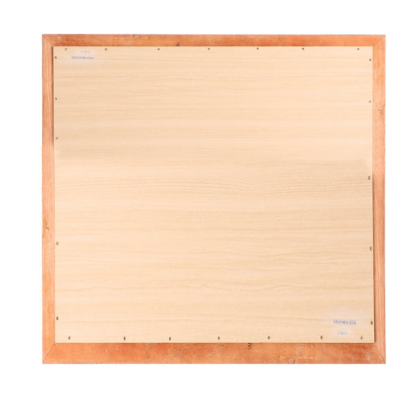 English Elm Louis Classic 38-Inch Framed Wall Mirror with Low-Distortion Glass and Durable Wood Veneer Finish Oak 40 L x 39 W x 2 H B078108220