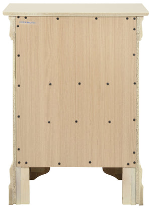 English Elm Traditional Classic Nightstand with Three Drawers, Fully Assembled 29"H x 21"W x 16"D for Easy Storage Beige 33 L x 24 W x 19 H B078108222