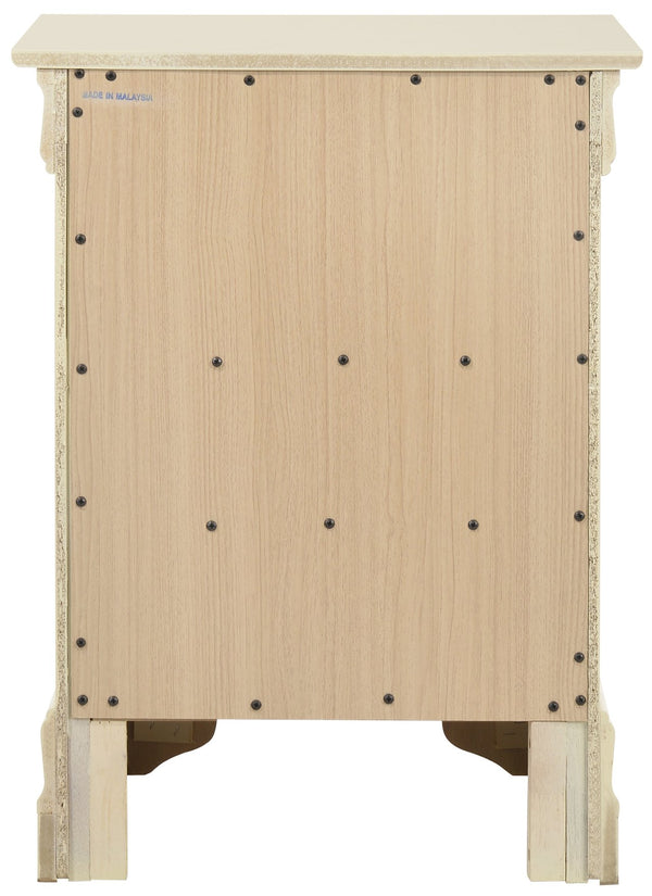 English Elm Traditional Classic Nightstand with Three Drawers, Fully Assembled 29"H x 21"W x 16"D for Easy Storage Beige 33 L x 24 W x 19 H B078108222