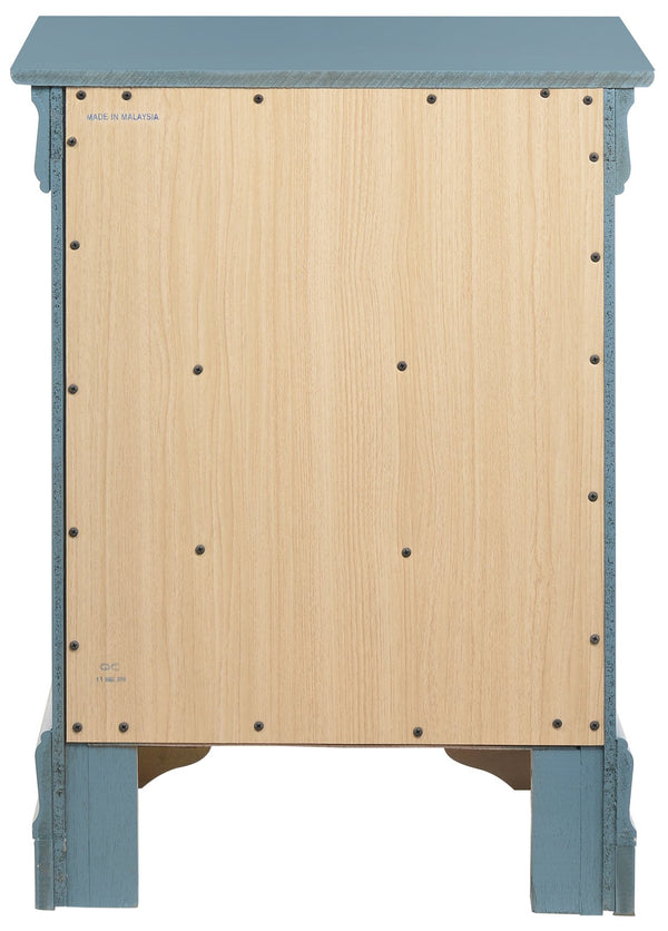 English Elm Traditional Classic Nightstand with Three Drawers, Fully Assembled 29"H x 21"W x 16"D for Easy Storage Teal 33 L x 24 W x 19 H B078108227