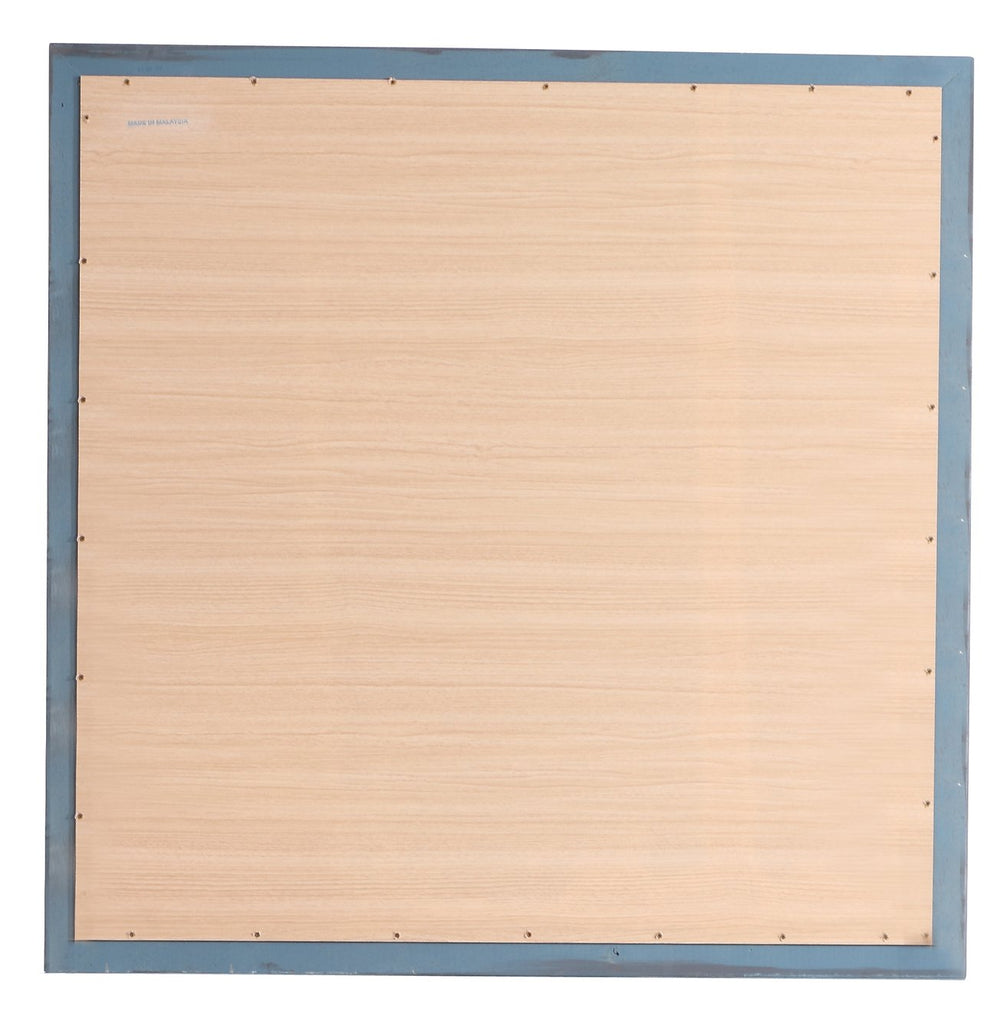 English Elm Louis Teal 38" Square Mirror by Louis Phillipe G3180-M — Teal Wood Veneer, Low-Distortion Glass, Durable Style B078118388