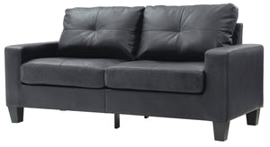 English Elm Newbury Modular Sofa with Pocketed Coil Seats and Kiln-Dried Hardwood Frame for Small Spaces Black 42 L x 30 W x 21 H B078108268