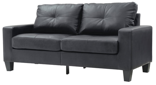 English Elm Newbury Modular Sofa with Pocketed Coil Seats and Kiln-Dried Hardwood Frame for Small Spaces Black 42 L x 30 W x 21 H B078108268