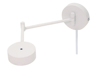 House Of Troy Generation Swing Arm Led Wall Lamp – Modern Design With Touch Dimming For Stylish Spaces White Metal G475-wt