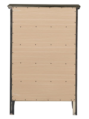 English Elm Hammond Elegant Silver Champagne Dresser with Dovetail Drawers, Soft-Close Hardware, Durable Veneer Finish Gray 52 L x 35 W x 21 H B078108312