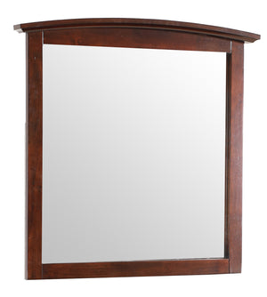 English Elm Hammond Contemporary Wood Veneer Mirror with Low-Distortion Glass, Slim 35x37 Profile for Small Spaces Beige 38 L x 39 W x 3 H B078108319