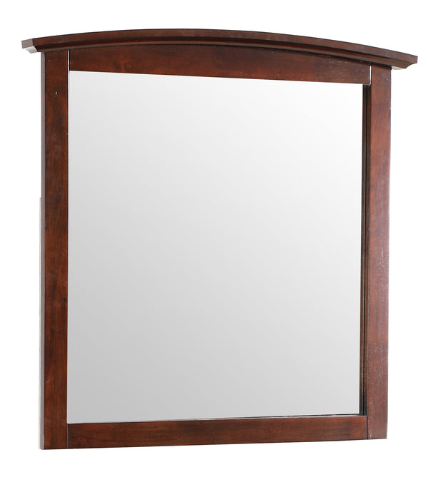 English Elm Hammond Contemporary Wood Veneer Mirror with Low-Distortion Glass, Slim 35x37 Profile for Small Spaces Beige 38 L x 39 W x 3 H B078108319