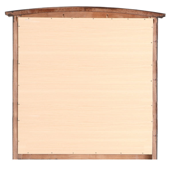 English Elm Hammond Contemporary Wood Veneer Mirror with Low-Distortion Glass, Slim 35x37 Profile for Small Spaces Beige 38 L x 39 W x 3 H B078108319