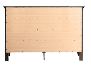 English Elm Hammond Elegant Silver Champagne Dresser with Dovetail Drawers, Soft-Close Hardware, Durable Veneer Finish Black 41 L x 63 W x 21 H B078108321