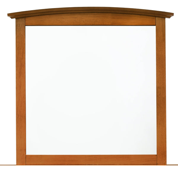 English Elm Hammond Contemporary Wood Veneer Mirror with Low-Distortion Glass, Slim 35x37 Profile for Small Spaces Oak 38 L x 39 W x 3 H B078108324