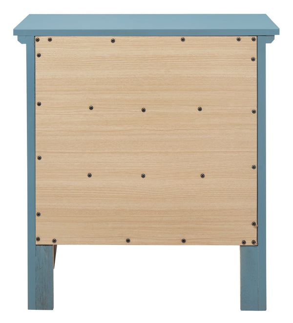 English Elm Casual Teal Storage Nightstand with Drawer Space, 26"H x 24"W x 18"D, No Assembly, Bright Accent B078108335