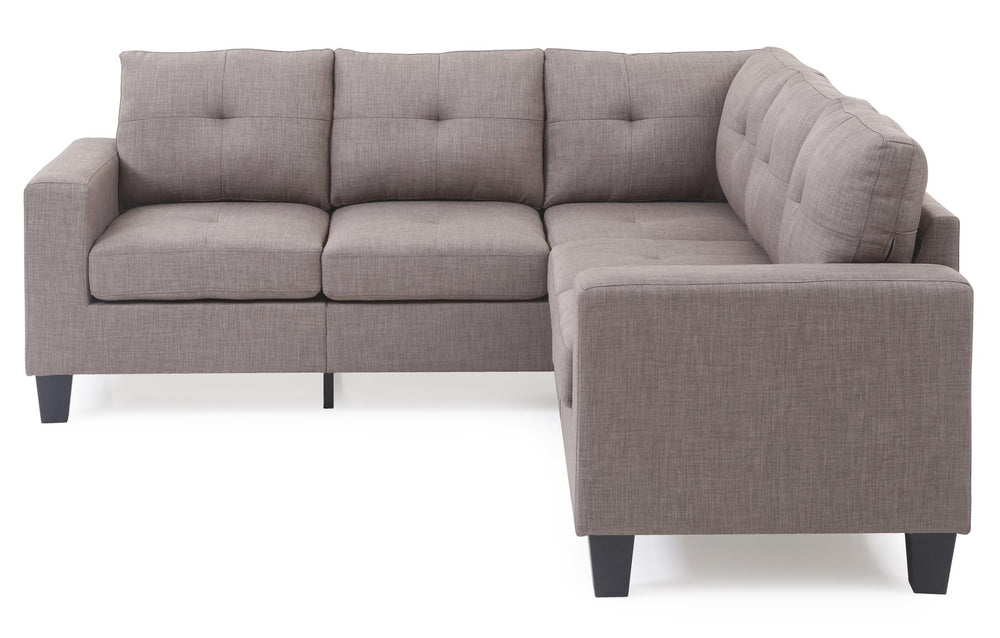 English Elm Newbury Value-Priced Sectional Sofa with Pocketed Coil Seat Cushions and Kiln-Dried Hardwood Frame Gray 36 L x 30 W x 20 H B078S00053
