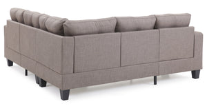 English Elm Newbury Value-Priced Sectional Sofa with Pocketed Coil Seat Cushions and Kiln-Dried Hardwood Frame Gray 36 L x 30 W x 20 H B078S00053