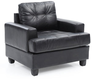 English Elm Elegant Saddle Arm Accent Chair with Matte Black Finish for Reading Nooks B078108346