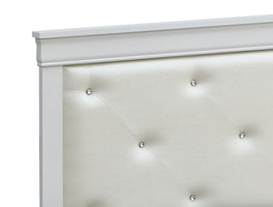 English Elm Elegant Silver Champagne Twin Bed - Versatile Design For Compact Spaces, Modern Aesthetics & Durability B078S00453