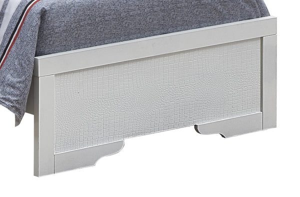 English Elm Elegant Silver Champagne Twin Bed - Versatile Design For Compact Spaces, Modern Aesthetics & Durability B078S00453