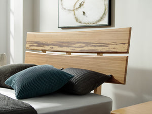 Greenington Azara Queen Platform Bed Solid Moso Bamboo Frame with Tiger Accent Headboard Caramelized GA0001CA