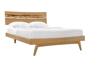 Greenington Azara Solid Moso Bamboo California King Platform Bed with Tiger Accent Headboard Caramelized GA0002CKCA