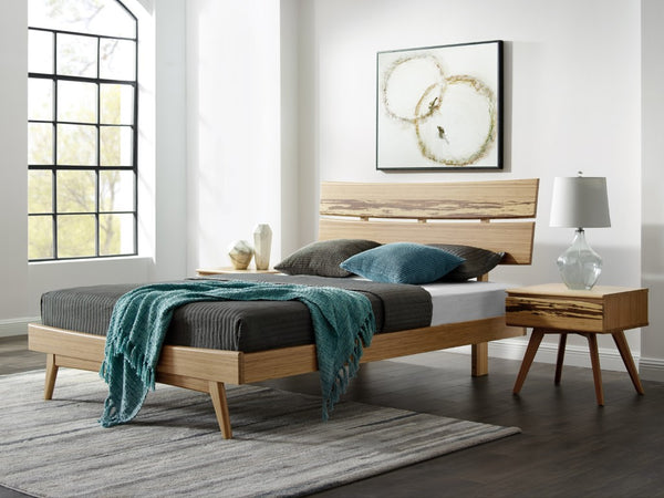 Greenington Azara Solid Bamboo Nightstand with Tiger Drawer Front for Modern Bedroom Decor Caramelized GA0003CA