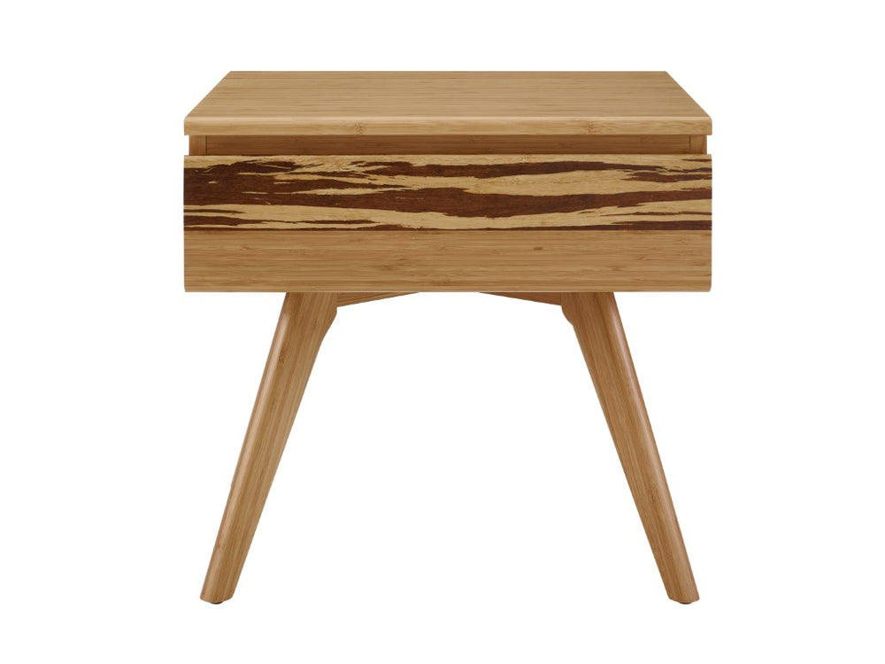 Greenington Azara Solid Bamboo Nightstand with Tiger Drawer Front for Modern Bedroom Decor Caramelized GA0003CA