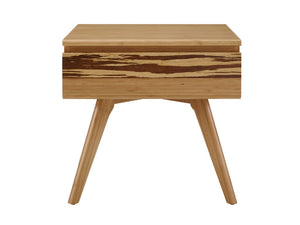 Greenington Azara Solid Bamboo Nightstand with Tiger Drawer Front for Modern Bedroom Decor Caramelized GA0003CA