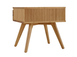 Greenington Azara Solid Bamboo Nightstand with Tiger Drawer Front for Modern Bedroom Decor Caramelized GA0003CA