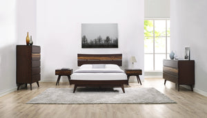 Greenington Azara Solid Moso Bamboo Nightstand with Dovetail Drawer and Tiger Accent Finish Sable GA0003SA