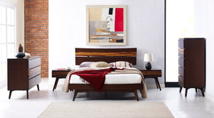 Greenington Azara Solid Moso Bamboo Nightstand with Dovetail Drawer and Tiger Accent Finish Sable GA0003SA