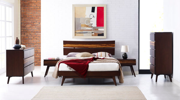 Greenington Azara Solid Moso Bamboo Nightstand with Dovetail Drawer and Tiger Accent Finish Sable GA0003SA