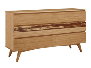 Greenington Azara Six Drawer Double Dresser Solid Moso Bamboo Eco Bedroom Storage Furniture Caramelized GA0005CA