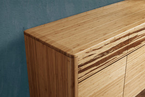 Greenington Azara Solid Bamboo Sideboard with Soft Close Drawers for Dining Room Storage Caramelized GA0006CA
