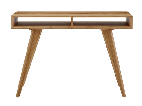 Greenington Azara Solid Moso Bamboo Console Table with Cubbies Eco Friendly Entryway Accent Caramelized GA0009CA