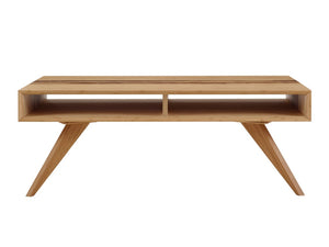 Greenington Azara Solid Moso Bamboo Coffee Table with Tiger Grain Accent and Built-in Storage Cubbies Caramelized GA0010CA