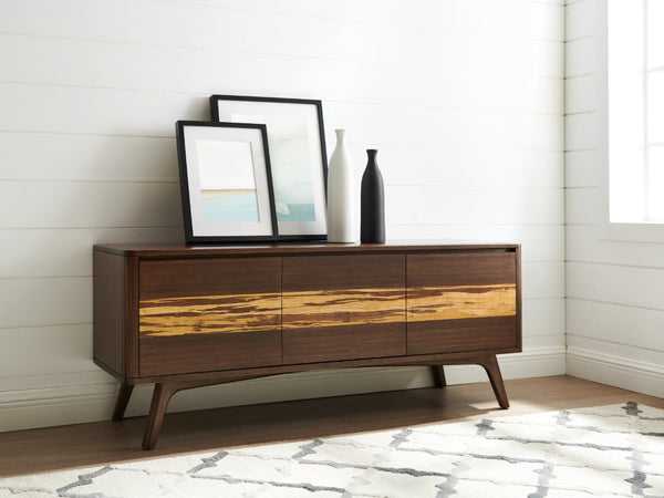 Greenington Azara Solid Moso Bamboo Media Cabinet with Tiger Accents for Modern Living Rooms Sable GA0012SA