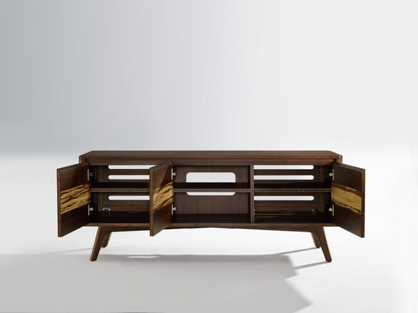 Greenington Azara Solid Moso Bamboo Media Cabinet with Tiger Accents for Modern Living Rooms Sable GA0012SA