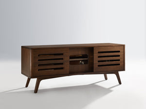 Greenington Azara Solid Moso Bamboo Media Cabinet with Tiger Accents for Modern Living Rooms Sable GA0012SA