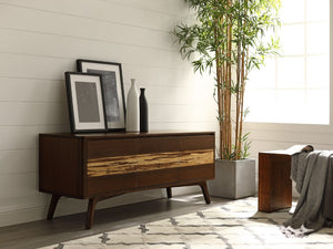 Greenington Azara Solid Moso Bamboo Media Cabinet with Tiger Accents for Modern Living Rooms Sable GA0012SA