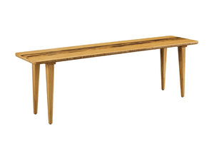 Greenington Azara Solid Moso Bamboo Bench with Tiger Stripe Accent for Entryway or Bedroom Caramelized GA0013CA
