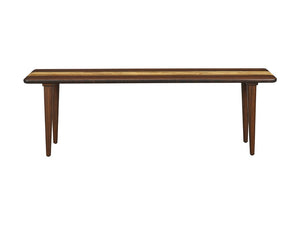 Greenington Azara Solid Moso Bamboo Bench Minimalist Entryway Seating with Tiger Inlay Detail Sable GA0013SA