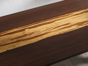 Greenington Azara Solid Moso Bamboo Bench Minimalist Entryway Seating with Tiger Inlay Detail Sable GA0013SA