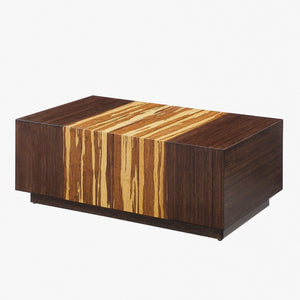 Greenington Azara Solid Bamboo Storage Coffee Table with Tiger Grain Accents for Modern Living Sable GA0014SA-M