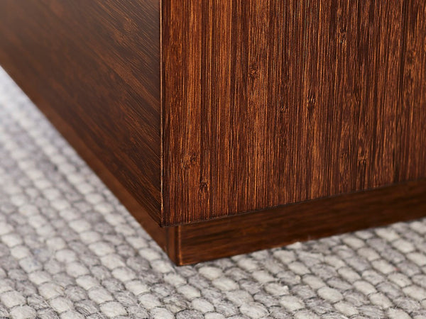 Greenington Azara Solid Bamboo Storage Coffee Table with Tiger Grain Accents for Modern Living Sable GA0014SA-M