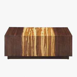 Greenington Azara Solid Bamboo Storage Coffee Table with Tiger Grain Accents for Modern Living Sable GA0014SA-M