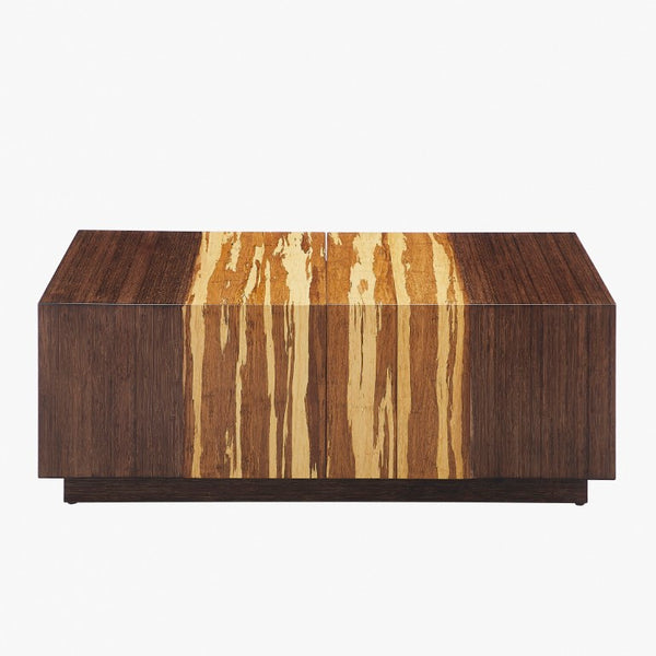 Greenington Azara Solid Bamboo Storage Coffee Table with Tiger Grain Accents for Modern Living Sable GA0014SA-M