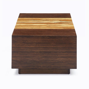 Greenington Azara Solid Bamboo Storage Coffee Table with Tiger Grain Accents for Modern Living Sable GA0014SA-M