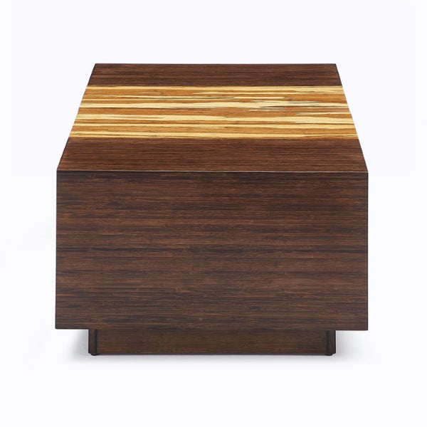 Greenington Azara Solid Bamboo Storage Coffee Table with Tiger Grain Accents for Modern Living Sable GA0014SA-M